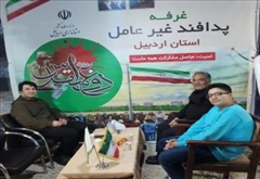 بازدید مدیرکل آموزش فنی و حرفه‌ای اردبیل از غرفه پدافند غیرعامل